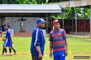 Rising Star FC coaching staff preparing for their final Group D match against Dynamic FA in the Anambra State League 2026.